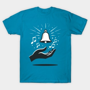 Hand Bell Icon Logo for handbell ringers T-Shirt